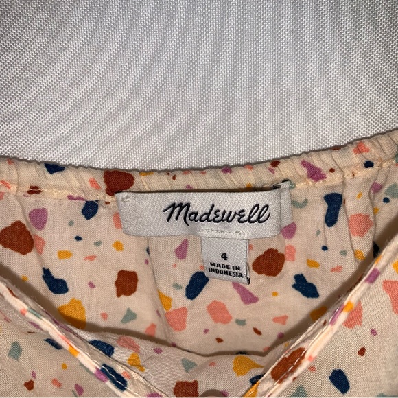 Madewell Tie-Front Cami Tank Top in Terrazzo Confetti - Picture 6 of 9